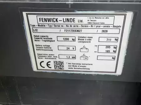 Wózek wysokiego podnoszenia  Linde L12 (10)