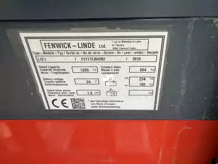 Wózek wysokiego podnoszenia  Linde L12i (15)