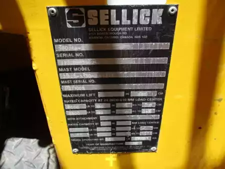 Chariots élévateurs tout terrain 2020  Sellick S60J4E-2 (12)
