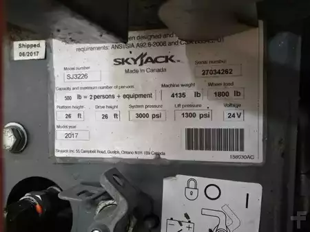 4-Wheel Electric 2017  Skyjack SJIII3226 (14)