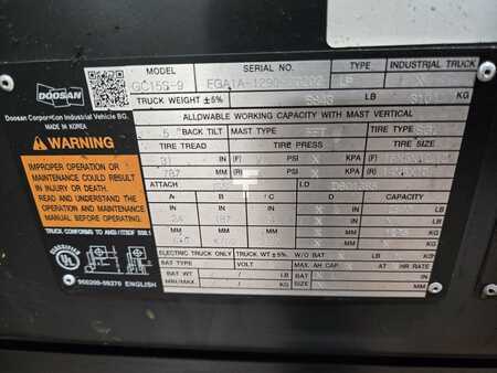 Propane Forklifts 2021  Doosan GC15S-9 (16)