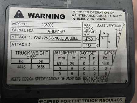 Carretilla elevadora GLP 2017  CAT Lift Trucks 2C5000 (14)