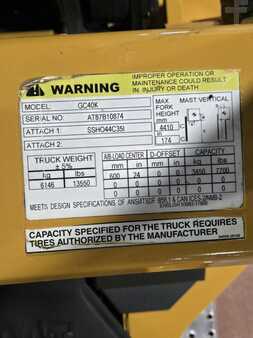 Propane Forklifts 2018  CAT Lift Trucks GC40K (15)