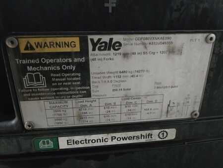 Diesel Forklifts 2018  Yale GDP080VX (12)