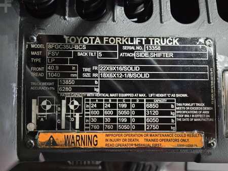 Propane Forklifts 2018  Toyota 8FGC35U-BCS (15)