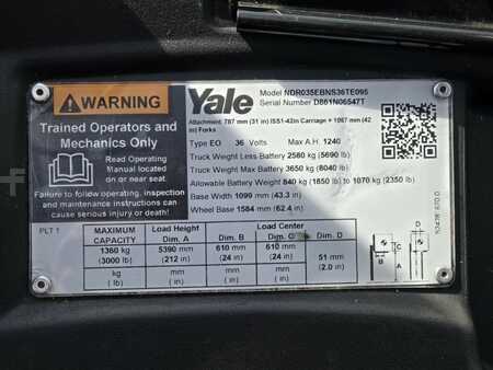 Reach Trucks 2019  Yale NDR035EB (14)