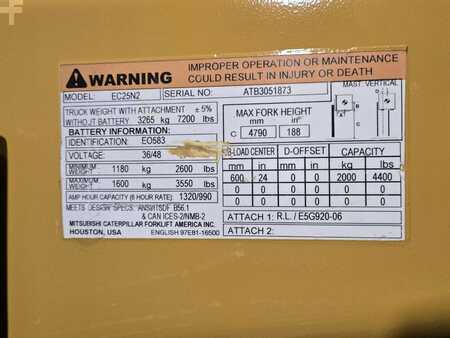 Diesel Forklifts 2018  CAT Lift Trucks EC25N2 (19)