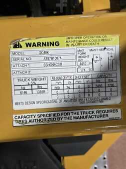 Propane Forklifts 2018  CAT Lift Trucks GC40K (15)