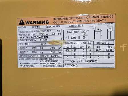 Diesel Forklifts 2018  CAT Lift Trucks EC25N2 (19)