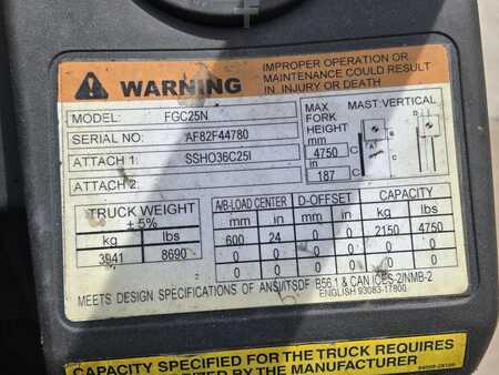 Propane Forklifts 2018  Mitsubishi FGC25N (8)