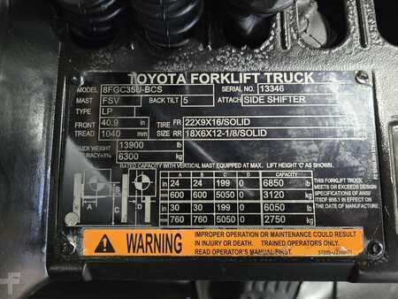 Propane Forklifts 2018  Toyota 8FGC35U-BCS (14)