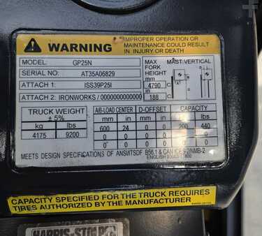 Propane Forklifts 2018  CAT Lift Trucks GP25N (12)