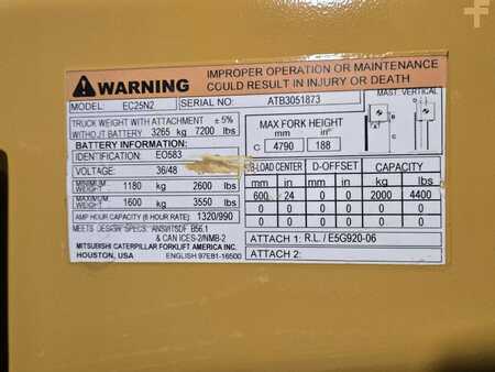 Diesel Forklifts 2018  CAT Lift Trucks EC25N2 (19)