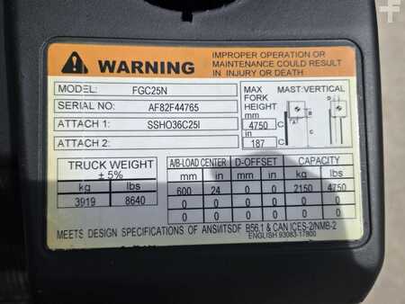 Propane Forklifts 2018  Mitsubishi FGC25N (12)