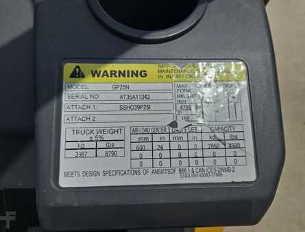 Propane Forklifts 2022  CAT Lift Trucks GP25N (12)
