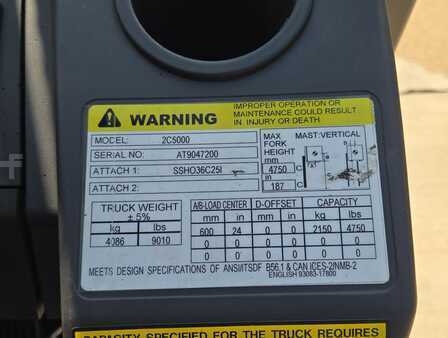Propane Forklifts 2019  CAT Lift Trucks 2C5000 (12)