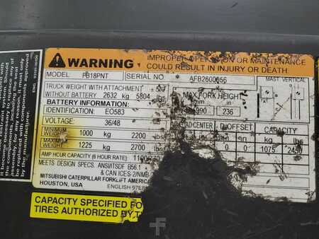 Carretilla elevadora diésel 2017  Mitsubishi FB18PNT (13)