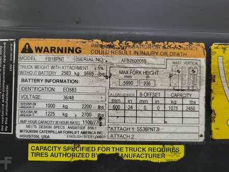 Carretilla elevadora diésel 2017  Mitsubishi FB18PNT (11)