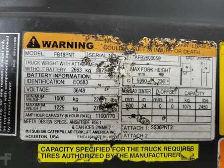 Carretilla elevadora diésel 2017  Mitsubishi FB18PNT (11)