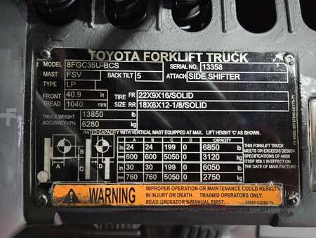 Carretilla elevadora GLP 2018  Toyota 8FGC35U-BCS (14)