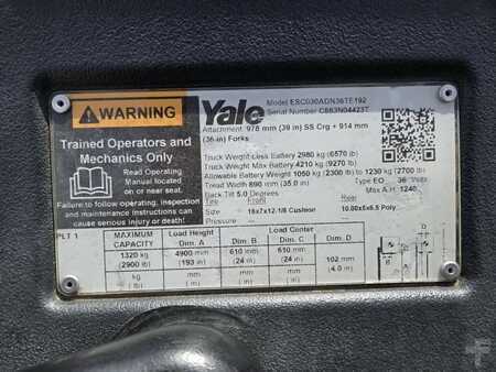 Carretilla retráctil 2019  Yale ESC030AD (13)