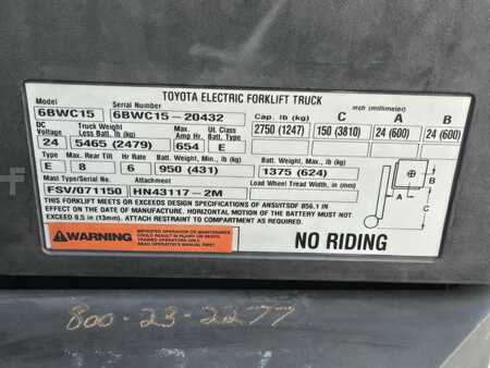 Pallet Stackers 2018  Toyota 6BWC15 (12)