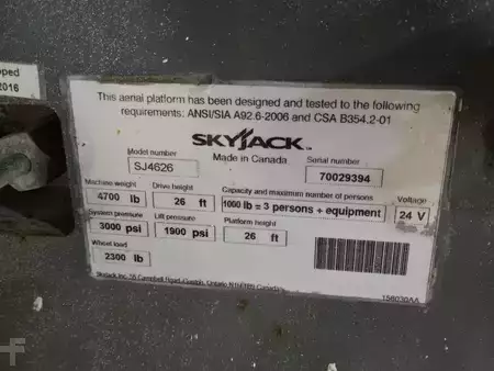 4-Wheel Electric 2016  Skyjack SJIII4626 (12)