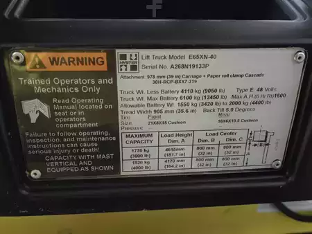 4-Wheel Electric 2016  Hyster E65XN-40 (15)