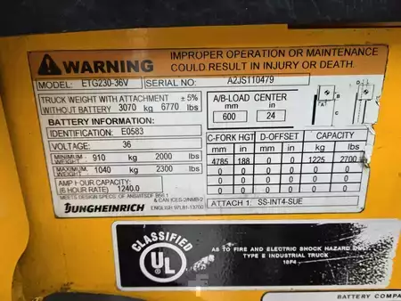 Turret Truck 2017  Jungheinrich ETG230-36V (12)