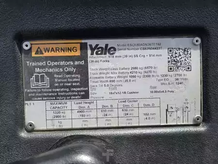 4-Wheel Electric 2019  Yale ESC030ADN36TE083 (13)