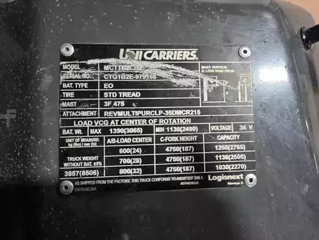 4-Wheel Electric 2022  Unicarriers MCT1B2L25E (11)