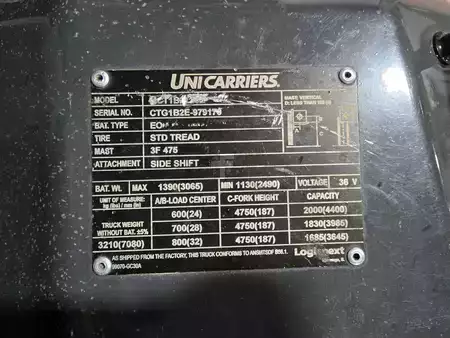 4-Wheel Electric 2022  Unicarriers MCT1B2L25E (12)