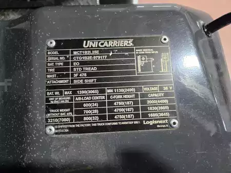 4-Wheel Electric 2022  Unicarriers MCT1B2L25E (14)