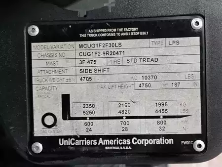 Montacargas GLP 2015  Unicarriers MCUG1F2F30LS (11)