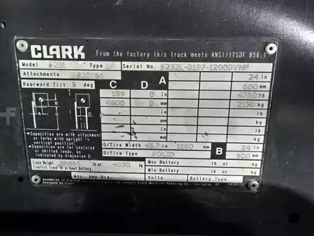 Montacargas GLP 2021  Clark S25L (16)
