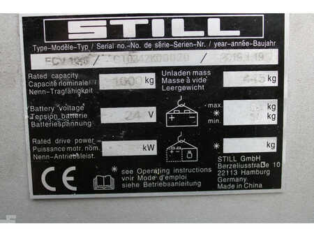 Pallet Stackers 2019  Still ECV10C stapelaar elektrische met maar 406 uur (10)