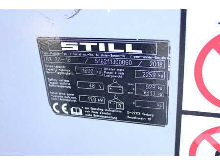 Elektromos 3 kerekű 2018  Still RX20-16 heftruck elektrische 3-delige mast sideshift (12)