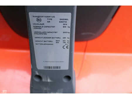 Ledstaplare gå 2014  BT Toyota SWE-080-L stapelaar elektrische (11)