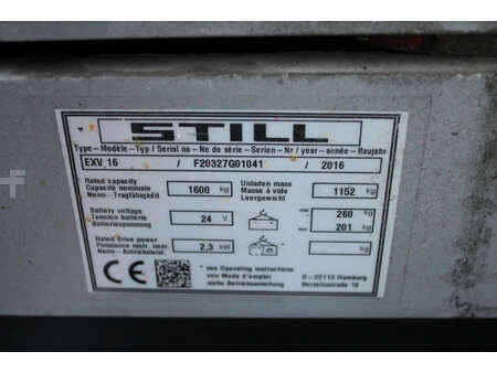 Ruční vysokozdvižný vozík 2016  Still exv16 stapelaar nieuwe accu elektrische triplex freelift (12)