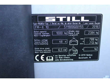 Chariots à mât rétractable 2016  Still FM-X10 reachtruck elektrische triplex sideshift freelift (12)