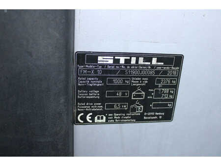 Chariots à mât rétractable 2018  Still FM-X10 reachtruck elektrische triplex sideshift freelift (13)