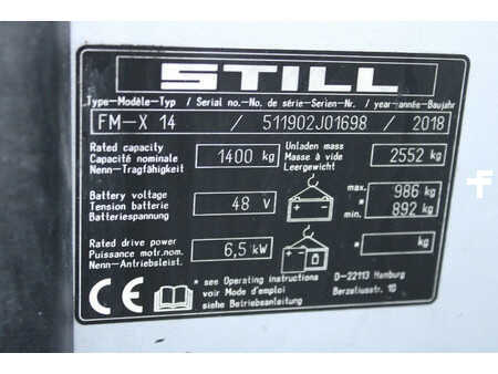 Retráctil 2018  Still FM-X14 reachtruck elektrische triplex sideshift freelift (12)
