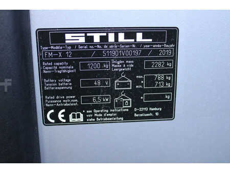 Retráctil 2019  Still FM-X12 reachtruck elektrische triplex sideshift freelift (12)
