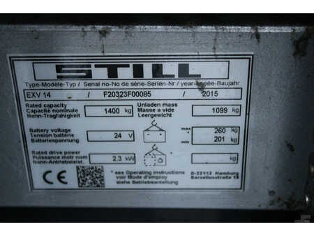 Stacker pedestre 2015  Still EXV14 stapelaar elektrische triplex freelift (11)