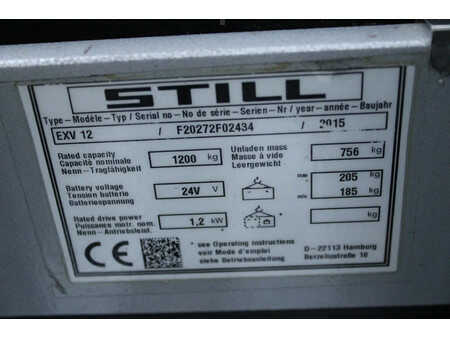 Stapelaars 2015  Still EXV12 stapelaar elektrische triplex 1617 uur (12)
