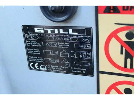 Elektro čtyřkolový VZV 2015  Still RX60 25 heftruck elektrische triplex sideshift (14)