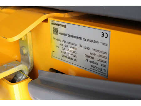 Sähkö - 3 pyör 2019  Jungheinrich EFG216 heftruck elektrische triplex lepelversteling sideshift (14)