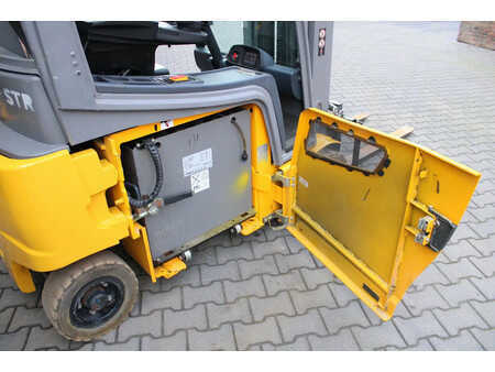 Carrelli elettrici 4 ruote 2017  Jungheinrich EFG318k heftruck elektrische freelift triplex sideshift (9)