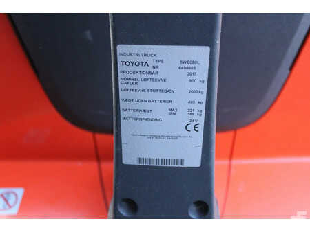 Pallet Stackers 2017  Toyota SWE080L stapelaar elektrische met pompwagen functie (9)