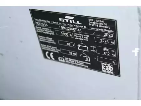 Chariots électriques à 3 roues 2020  Still RX20 16 heftruck elektrische triplex lepelverstelling sideshift (15)
